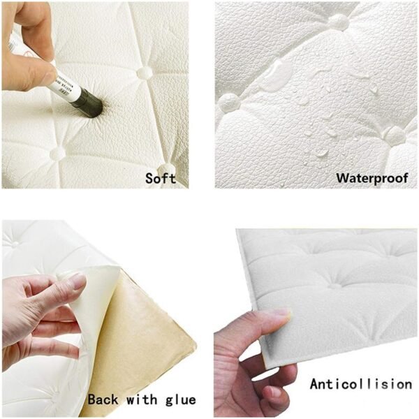 Pink 3D Adhesive Wallpaper for Living Room – Self Adhesive Home Decor