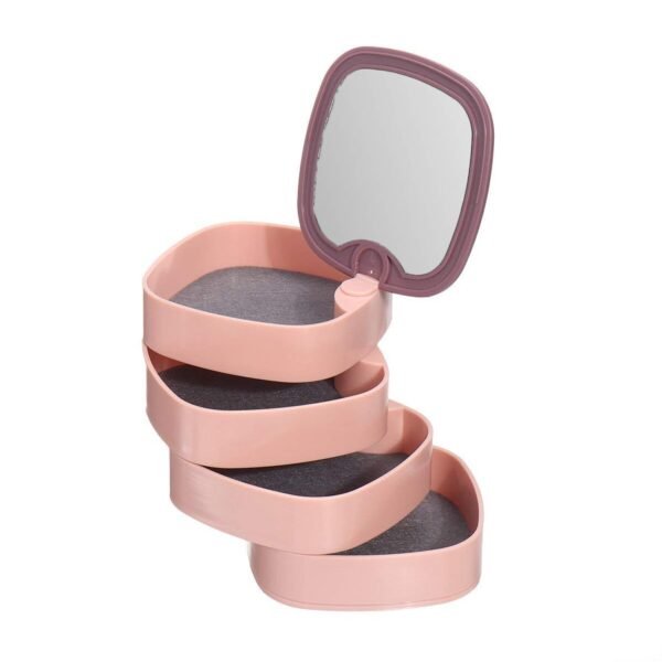 4 Layers Jewellery Box, 360 Degree Rotating Jewelry Box,