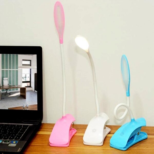 Desk Lamp Adjustable Gooseneck USB Rechargeable 3 modes
