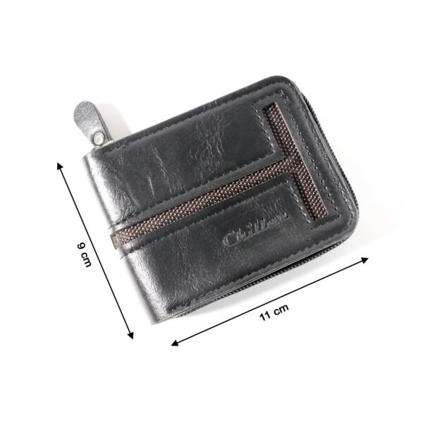 Compact Zip-Around Card Holder Wallet for Men & Women (1 Pc)