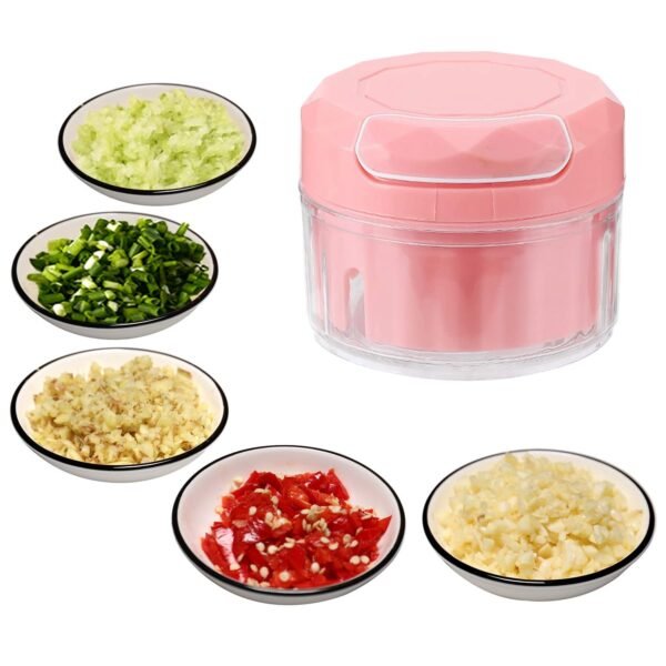08_chopper.jpg Manual Mini Food Processor Vegetable Chopper Hand Pull String Onion Chopper (1 Pc)