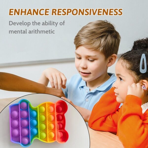 Bear  It Fidget Toys  Stress Relief Rainbow Toy ( 1 pcs )