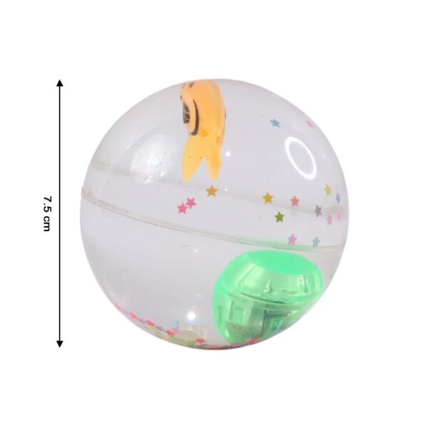 Light-Up Transparent Bouncy Ball – Impact-Activated LED Flashing Sensory Toy (1 Pc)
