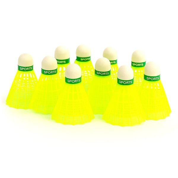 Konex Premium Plastic Badminton Shuttlecock Set (10 Pcs)