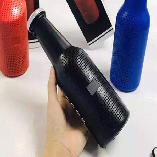 Bottle-Shaped Wireless Bluetooth Speaker with FM, USB & AUX Support
