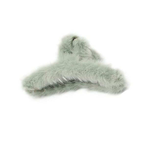 08_ebf05625-3c2c-4c86-a534-7bf1cba6f15b.jpg Large Plush Hair Claw Clips, Plastic Fluffy Hair Claw Hair (1 Pc / Mix Color)