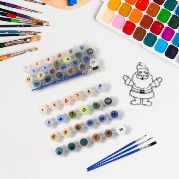 Paint by Number Kits 2 Set 19 Number Color, 6 paint brushes (2 Set)