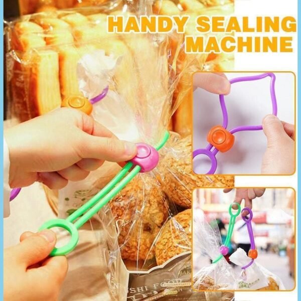 08_food-clip.jpg Reusable Silicone Food Bag Sealing Clips with Lock for Kitchen Storage ( 3 Pc)