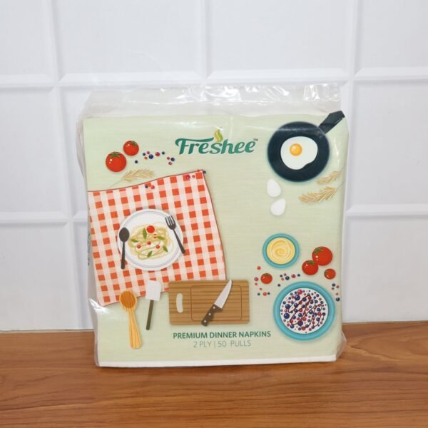 Freshee Premium Dinner Napkins — 50 Pc Pack (40 × 40 cm)