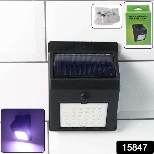 08ba658a-9d3d-45c5-8955-e683f6bd08e9.jpg Solar Powered LED Wall Light - (1 Pc)