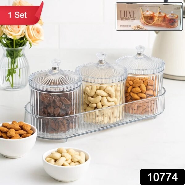 Dry Fruit & Snack Storage - (3 Pc / Set)