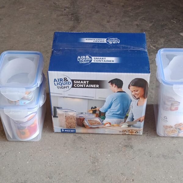 0990ad35-a417-45bf-9c50-e86ebf4e4a4b.jpg Set of 3 Rectangular Airtight Food Storage Containers with Lids