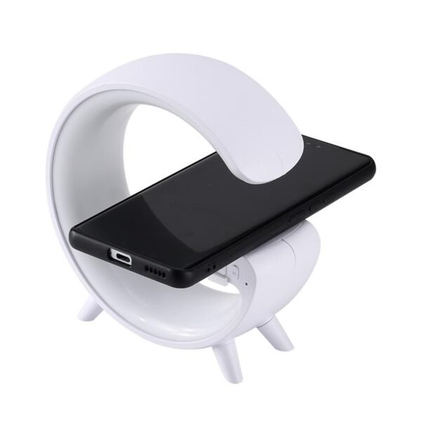 09_103c9c00-4b9c-4159-a194-2a9b6f6e7c11.jpg Smart Alarm Clock with G-Shape RGB Light Bluetooth Speaker, Wireless Charging (1 Pc)