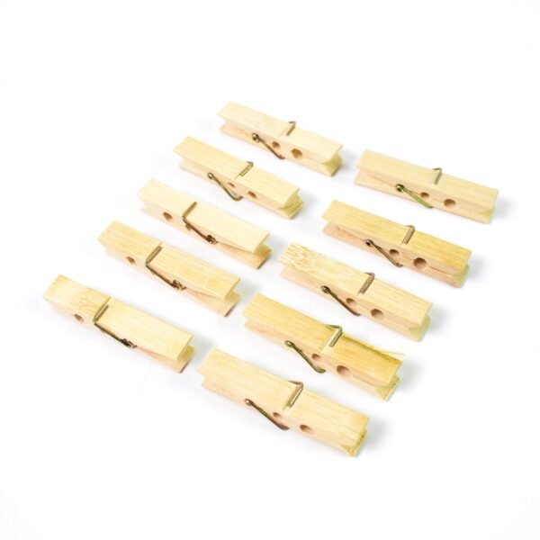09_117e7530-e555-4eef-80a9-f5fb2abb0e29.jpg Heavy Duty Bamboo Wooden Cloth Clips / Pegs (10 Pcs Set)