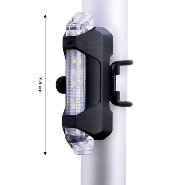 Rechargeable LED Bicycle Front & Rear Safety Light (1 Pc)