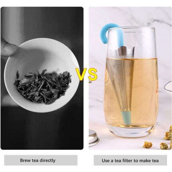 09_2f50ea4a-fd8a-4efa-94a3-0e5a9dc03aa8.jpg Reusable Cute Umbrella Tea Strainer Without Tray / Stand (1 Pc / Mix Color)