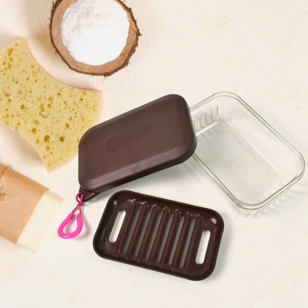 Bathroom & Travel Plastic Soap Box with Lid ,Sabudani (1 Pc)