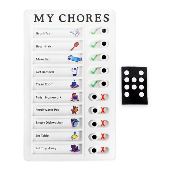 Portable Chores Note Board – Home Management Planning Memo Board (20×12 cm)