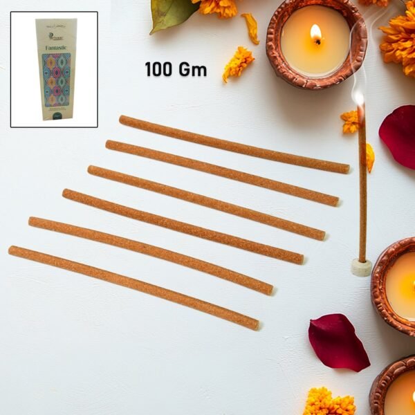09_592c0a7b-ba9c-4b4e-9441-5c3ccc0f97ea.jpg Premium Incense Sticks / Agarbatti (100 Gm / With Stand For Stick/ Mix Flavour)