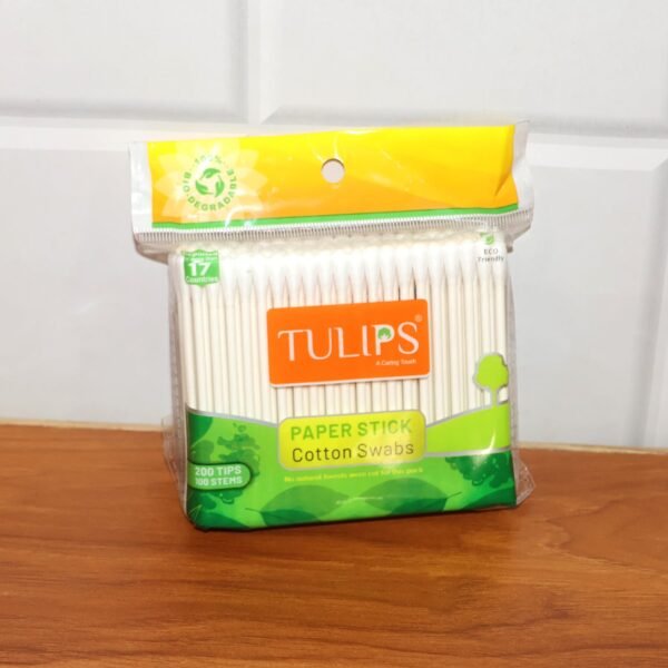 09_63fa3dcf-3d80-4573-bedb-ae5ddb99b470.jpg Paper-Stick Cotton Swabs - (100 Pc / Set)