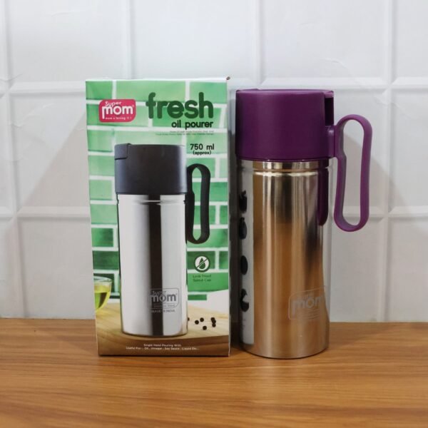 Supermom 750ml Approx. Stainless Steel Oil Pourer (1 Pc)