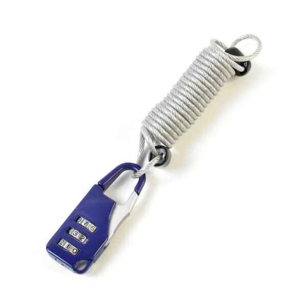 Anti-theft Dial Lock, Padlock, 3-Digit, Built-In Wire (1 Pc)