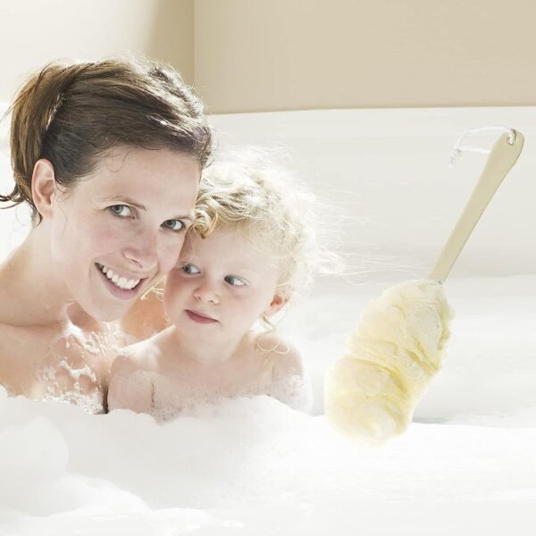 Loofah Back Scrubber with Long Handle for Shower & Bath Cleaning