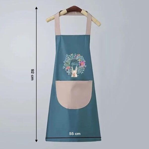 09_apron.jpg Multipurpose Kitchen Cooking Apron with Front Pocket (1 Pc)