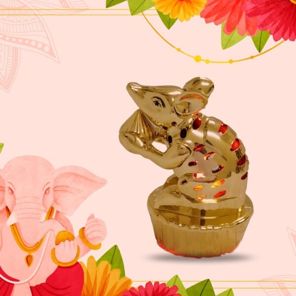 Multicolour LED Mushak / LED Mooshak for Ganpati Decorations, Ganesh Ganesha (1 Pc)