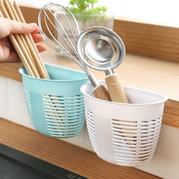 09_e59584df-906d-4d45-b356-d5e087003170.jpg Hanging Plastic Storage Basket, Adhesive Wall Mounted Organizer Box Make Up Holder Shelf Bathroom Wall Basket Punch Free Drain Basket for Kitchen Bathroom, Wall Type Storage Basket (1 Pc)