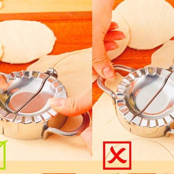 Stainless Steel Dumpling Maker, Ghughra maker, Dough Cutter Pie Mold Tool.