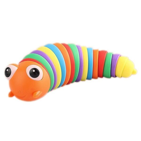 09_f34e2a90-9971-48c4-8449-e43f800ab63d.jpg 3D Rainbow Color Plastic Slug Fidget Toys, Stress Relieving Toy, Sensory Slug Toy for Boys and Girls, Finger slug Toy, for Autistic, Caterpillar Fidget Toys Stress Relief Gifts for Toddlers Kids Adults (1 Pc)