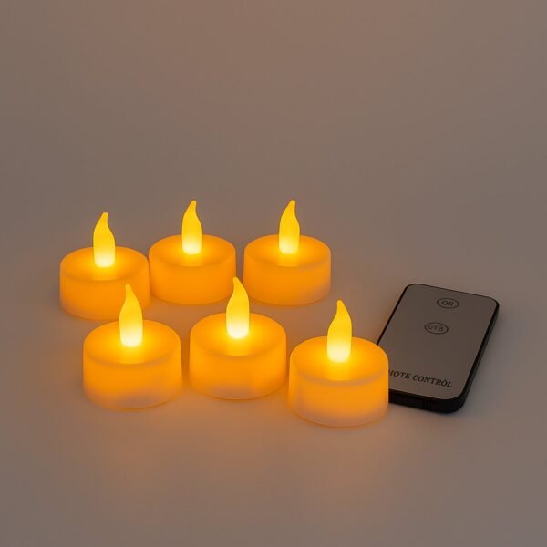 09_led_1c65a055-b0f4-42a9-b80e-b994a6fc2b35.jpg Premium 6 Piece LED Flameless Candle Light Set with Remote Control