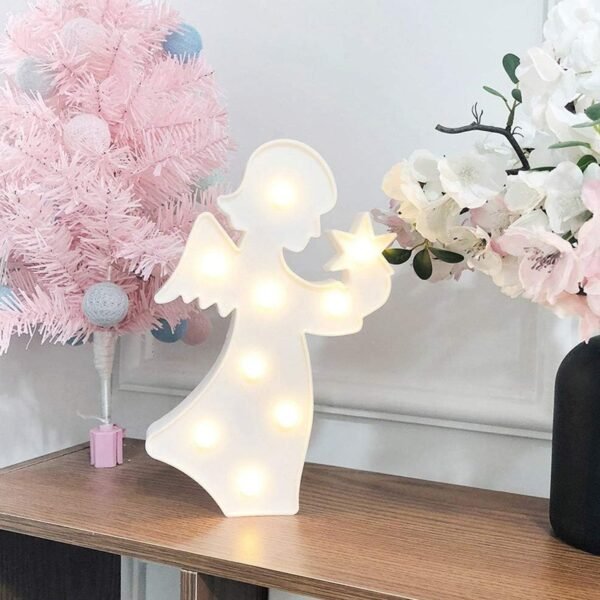 09_light2.jpg Angel Shaped LED Decorative Night Light (1 Pc)