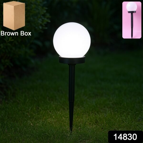 09b792ce-08fa-419d-a7fb-d71686cf40a6.jpg Solar-Powered LED Garden Globe Pathway Light (1 Pc)