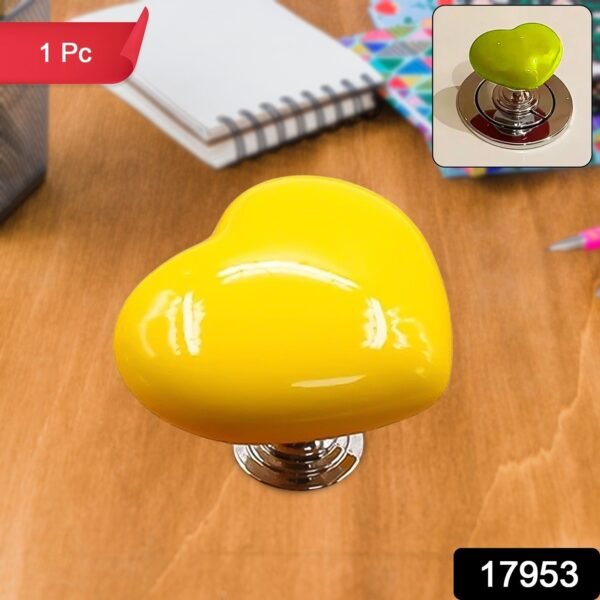 0a6d55aa-a3bd-4b3d-afe2-03a8149cfa52.jpg Cabinet Door Handle Drawer, Heart-shaped Knob Pulls Toilet Press Button (1 Pc)