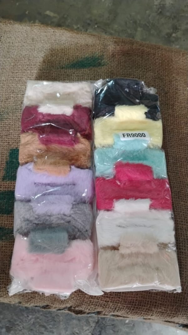 0b551384-c122-4366-959b-e8ad3435d122.jpg Soft Velvet Furry Hair Clutcher Clips Set (12 Pc)