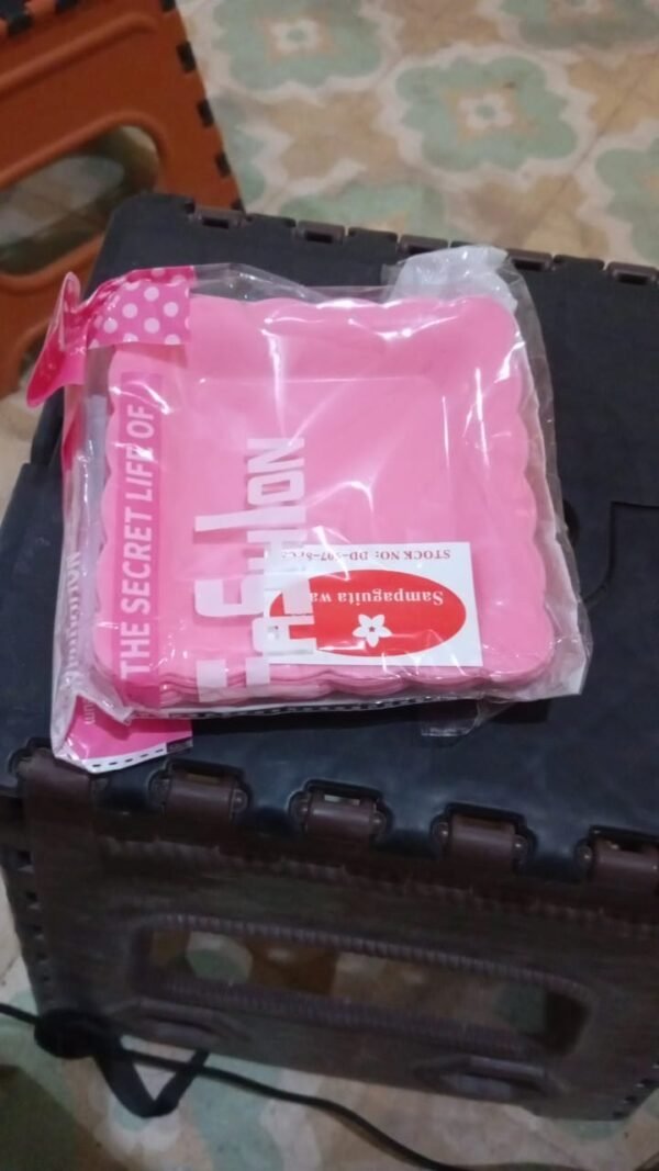 0b7c1e3e-7c5c-4ba6-9d1f-c05221508d1d.jpg Square Plastic Dinner Plate Snacks Breakfast Serving Trays Home School 8 Pc Set