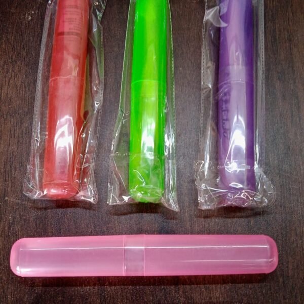 Soft Toothbrush With Toothbrush Cover Cleaner Scraper for Men and Women(1 Pc)