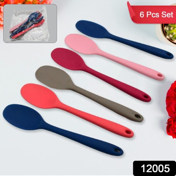Multipurpose Silicone Spoon (6 Pcs Set)