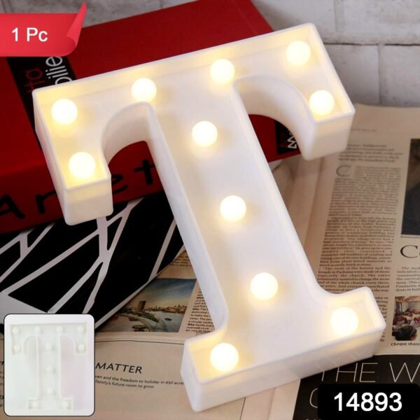 Decorative LED Marquee Alphabet Letter Light “T” (1 Pc)