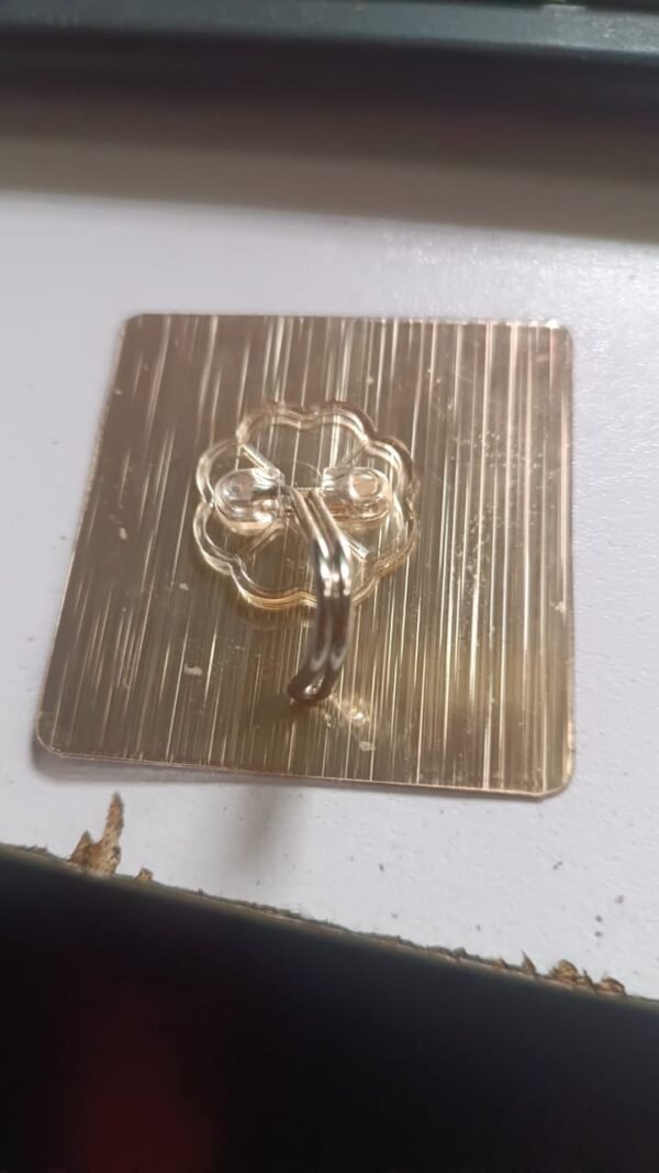 Adhesive Heavy-Duty Hooks for Kitchen and Bathroom (1 Pc / 6×6 Cm)