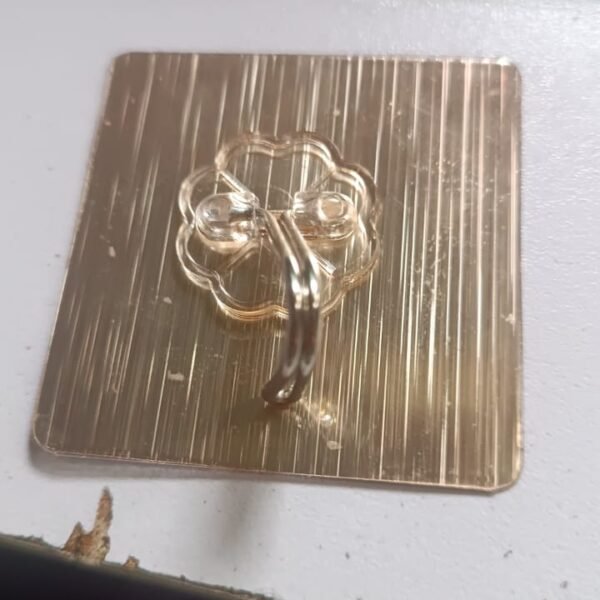 Adhesive Heavy-Duty Hooks for Kitchen and Bathroom (1 Pc / 6×6 Cm)