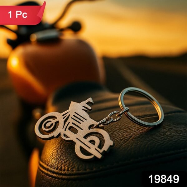 0d5db22b-57e2-44a5-926f-c08a0474e500.jpg Motorcycle Silhouette Metal Keychain - (1 Pc)