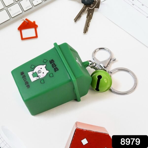 Trash Can Keychain Recycle Can Keyring Novelty Keychain