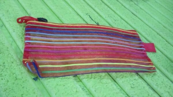 0f33ea44-2988-42ea-ba19-4208d4280fb9.jpg Transparent Zippered Nylon Mesh Multi Purpose Pouch / Purse