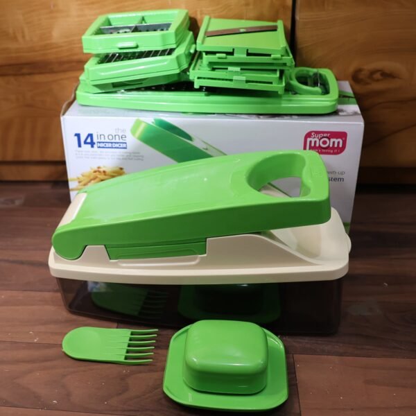 Supermom 14-in-1 Nicer Dicer – Multipurpose Vegetable & Fruit Chopper