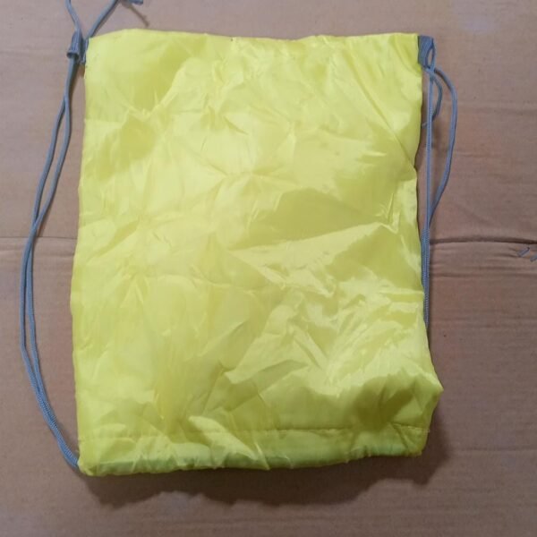 Portable Dori Bag Inside silver with coating Drawstring Backpack