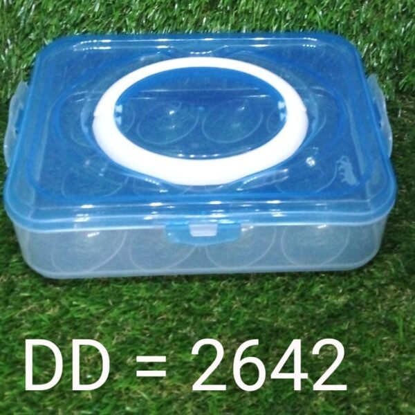 Plastic Kitchen Refrigerator Egg Storage 12 Grid 1 Layer Egg Container