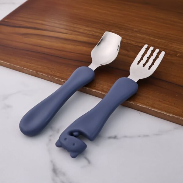 Supermom Foodie Stainless Steel Spoon & Fork (2 Pc Set)